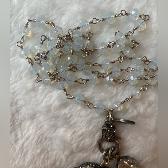 Victoria Lynn Large Natural Stone Crystal Beads Necklace - Picture 3 of 10